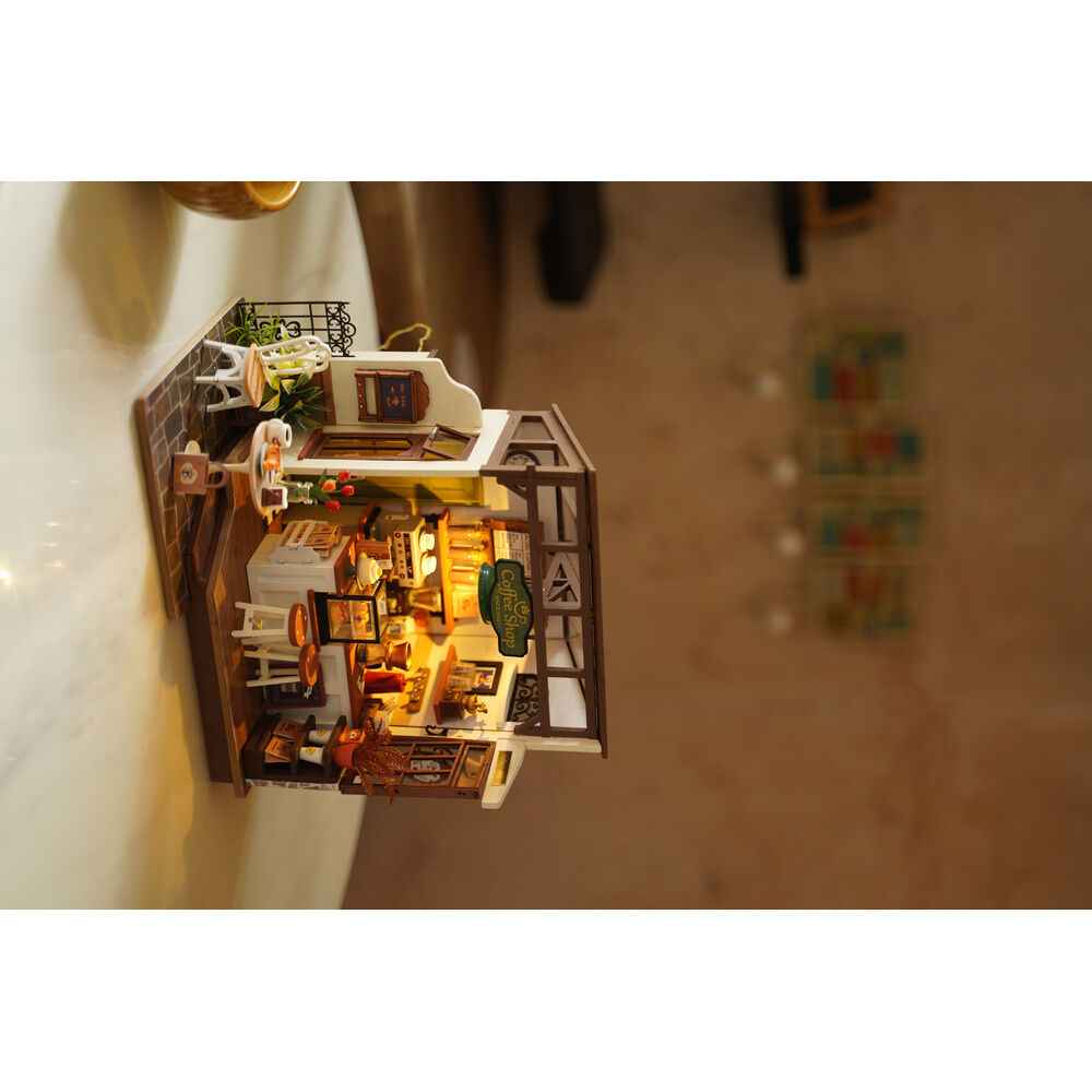 Maqueta 3D Cafetaria – Rolife (183 peças, 27,6x6,6x21 cm)