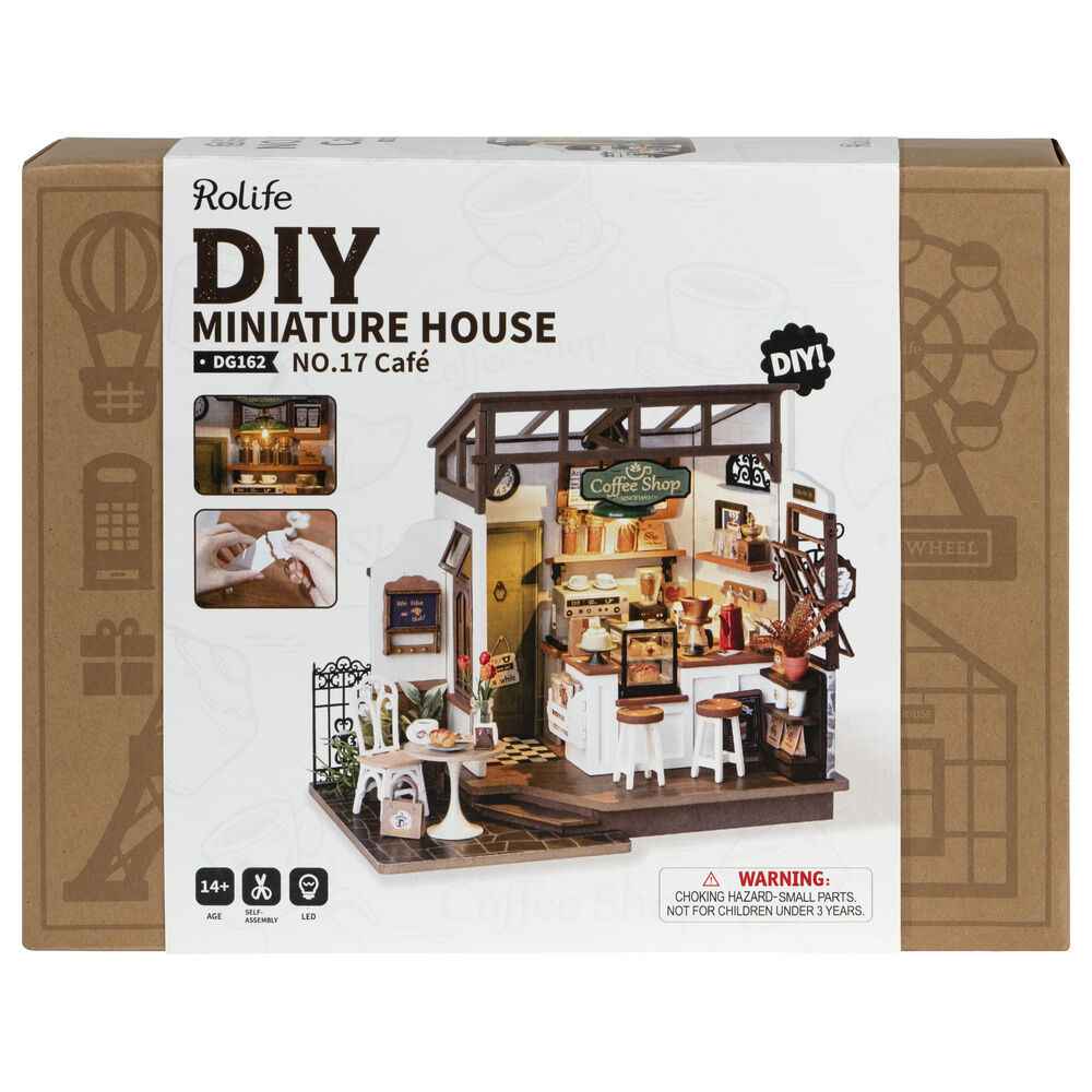 Maqueta 3D Cafetaria – Rolife (183 peças, 27,6x6,6x21 cm)