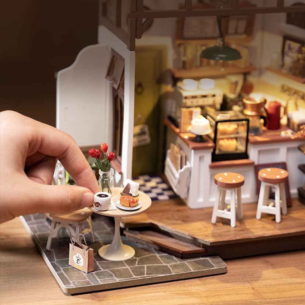 Maqueta 3D Cafetaria – Rolife (183 peças, 27,6x6,6x21 cm)