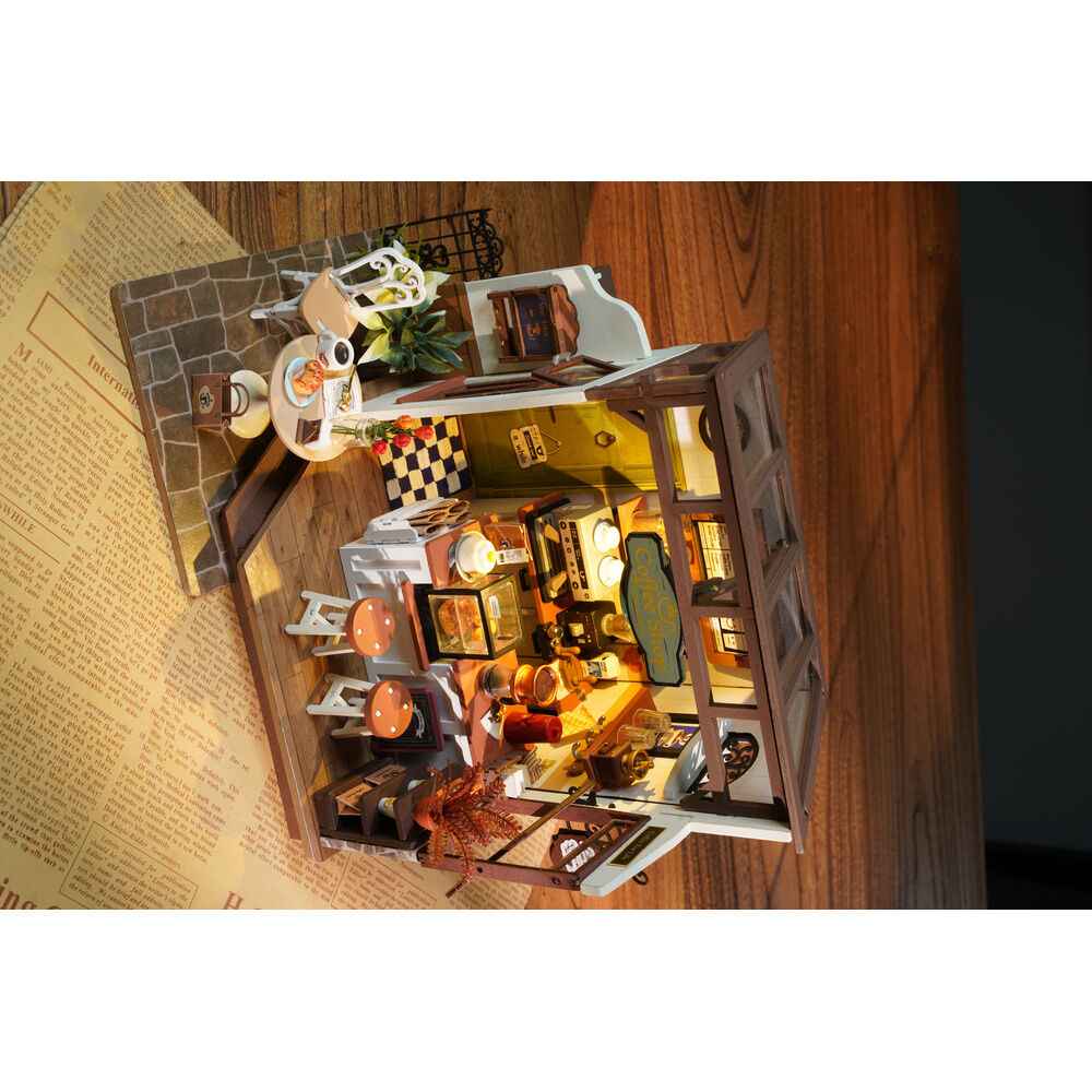 Maqueta 3D Cafetaria – Rolife (183 peças, 27,6x6,6x21 cm)