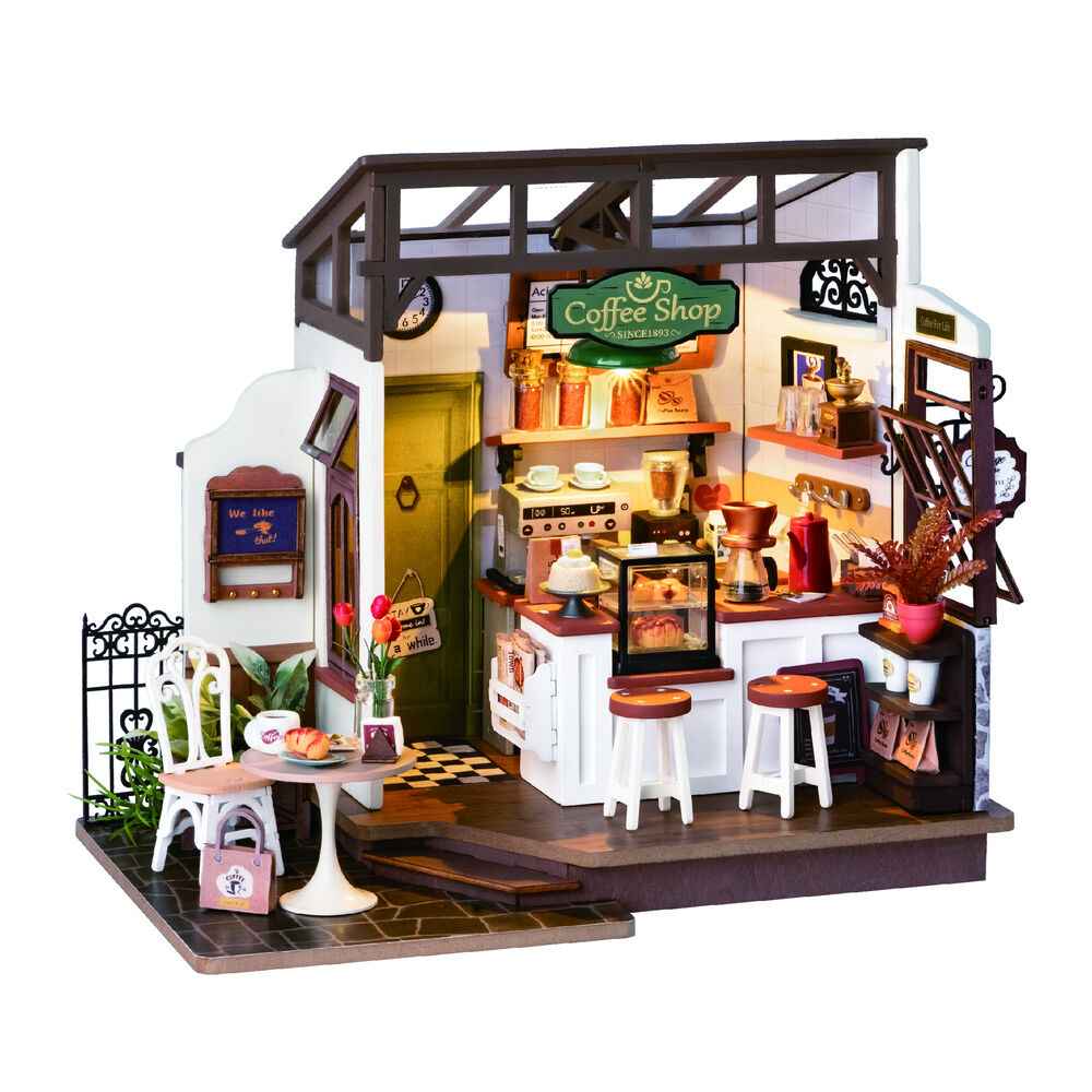 Maqueta 3D Cafetaria – Rolife (183 peças, 27,6x6,6x21 cm)