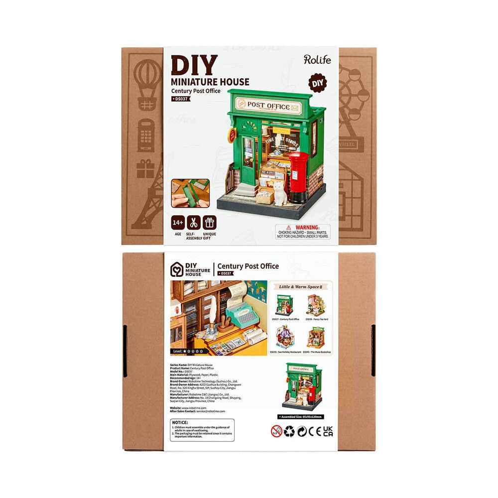 Maqueta 3D Oficina de Correios Century – Rolife (54 peças, 9,5x9,5x12 cm)