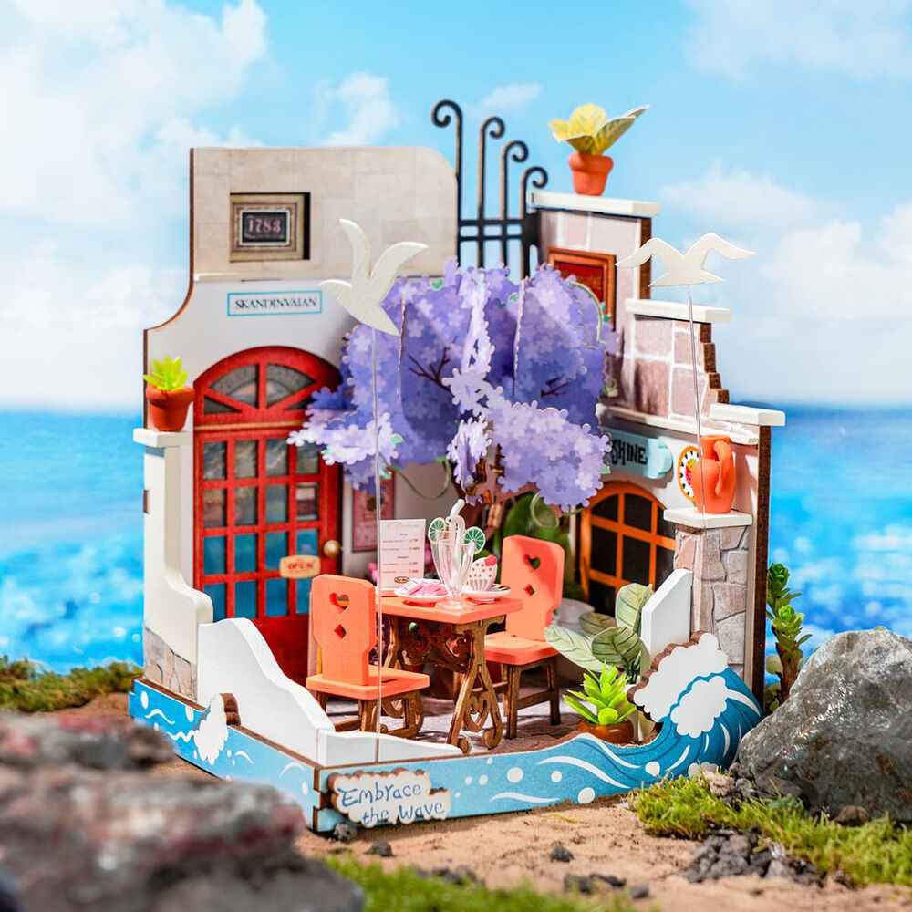 Maqueta 3D Restaurante Sea Holiday – Rolife (68 peças, 9,9x9,5x13,1 cm)