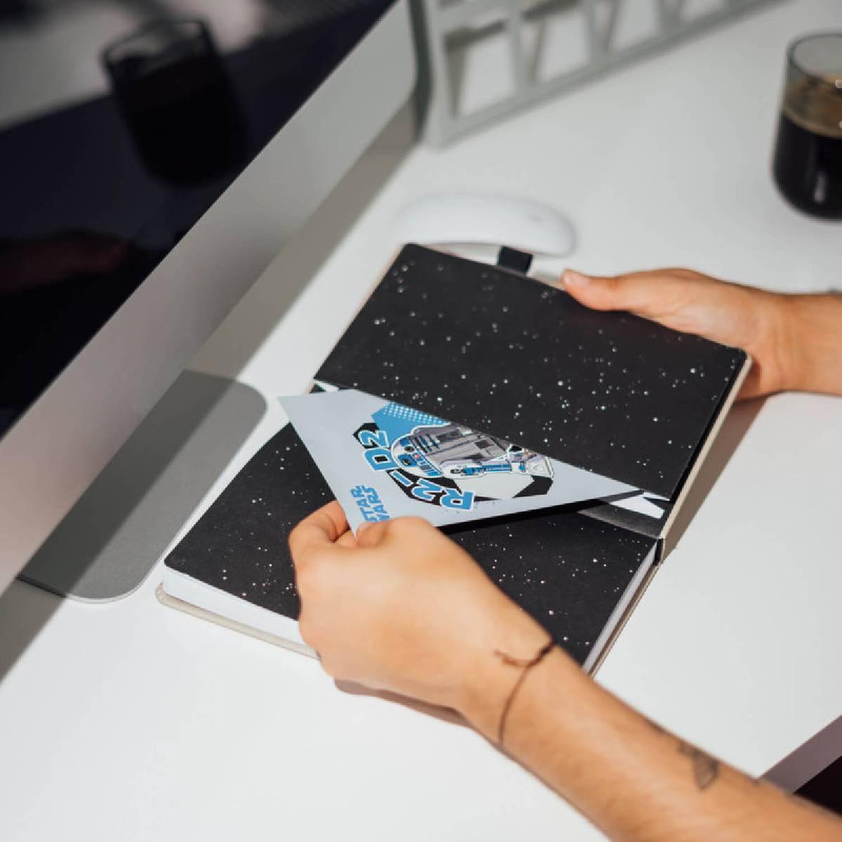 Caderno A5 Premium + Caneta Sabre de Luz Luke Skywalker – Star Wars